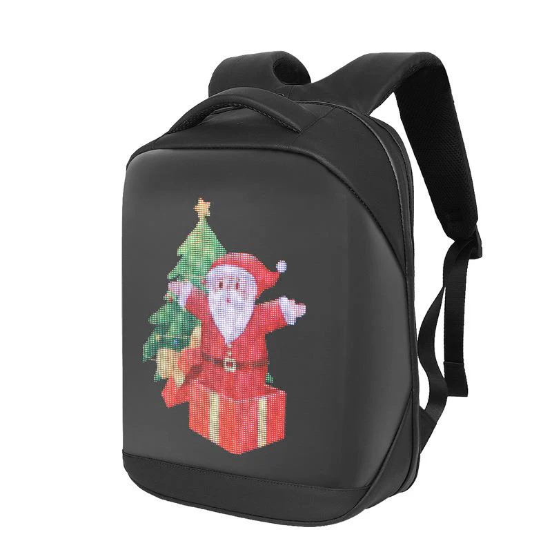 HD Backpack with LED Screen Powerbank Bluetooth - Black | 034458