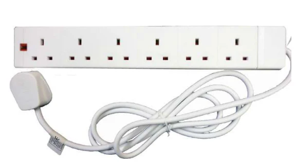 POWERPLUS 6 Way 13 Amp Extension Lead 2m | 1008 - Image 2