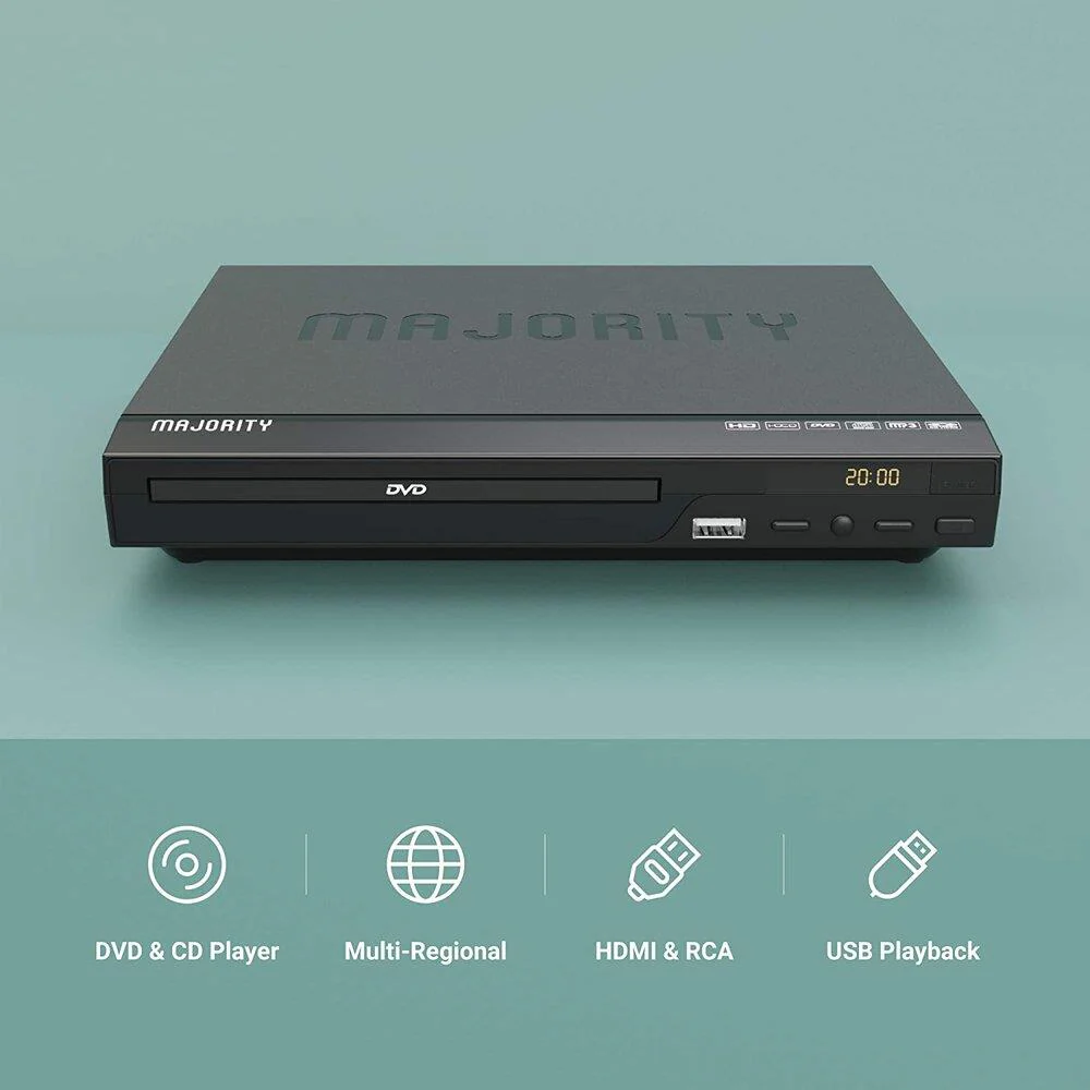 Majority Multi Regional DVD Player with HDMI Port - Black | 105622 - Image 5