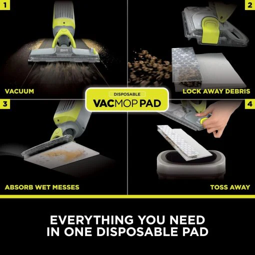 Shark Disposable Hard Floor Vacuum and Mop Pad VacMop Refill – 16 Pack | 1304HK200UK - Image 4
