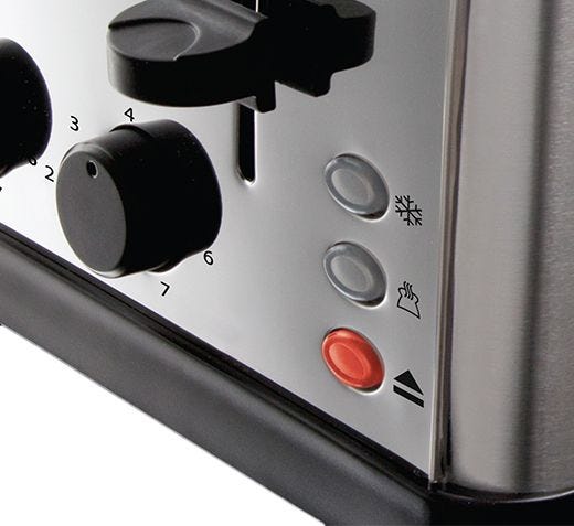 RUSSELL HOBBS Futura Chrome 4 Slice Toaster | 18790 - Image 2