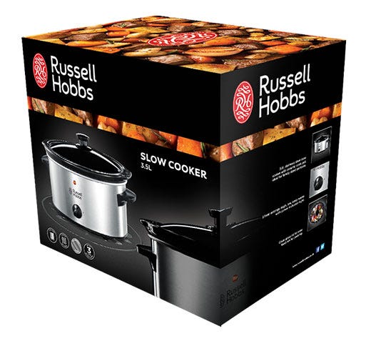 Russell Hobbs 3.5L Slow Cooker - Stainless Steel | 23200 - Image 4