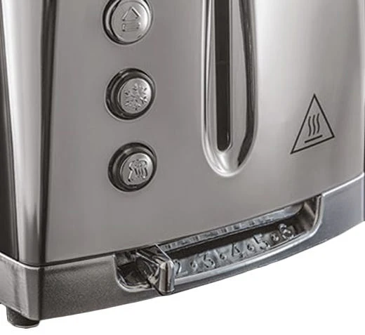 Russel Hobbs Luna 2 Slice Toaster - Grey | 23221 - Image 4