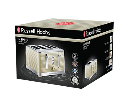Russell Hobbs Inspire 4 Slice Cream Toaster | 24384 - Image 5