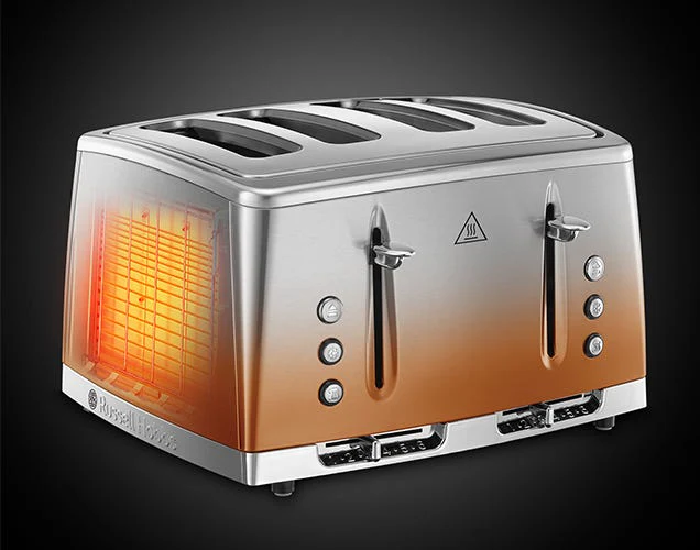Russell Hobbs Eclipse Sunset 4 Slice Toaster - Copper | 25143 - Image 5