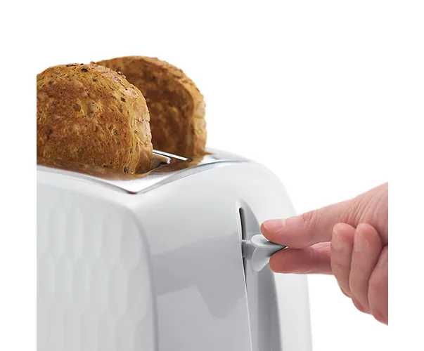 Russell Hobbs Honeycomb 2 Slice Toaster - White | 26060/RH - Image 3