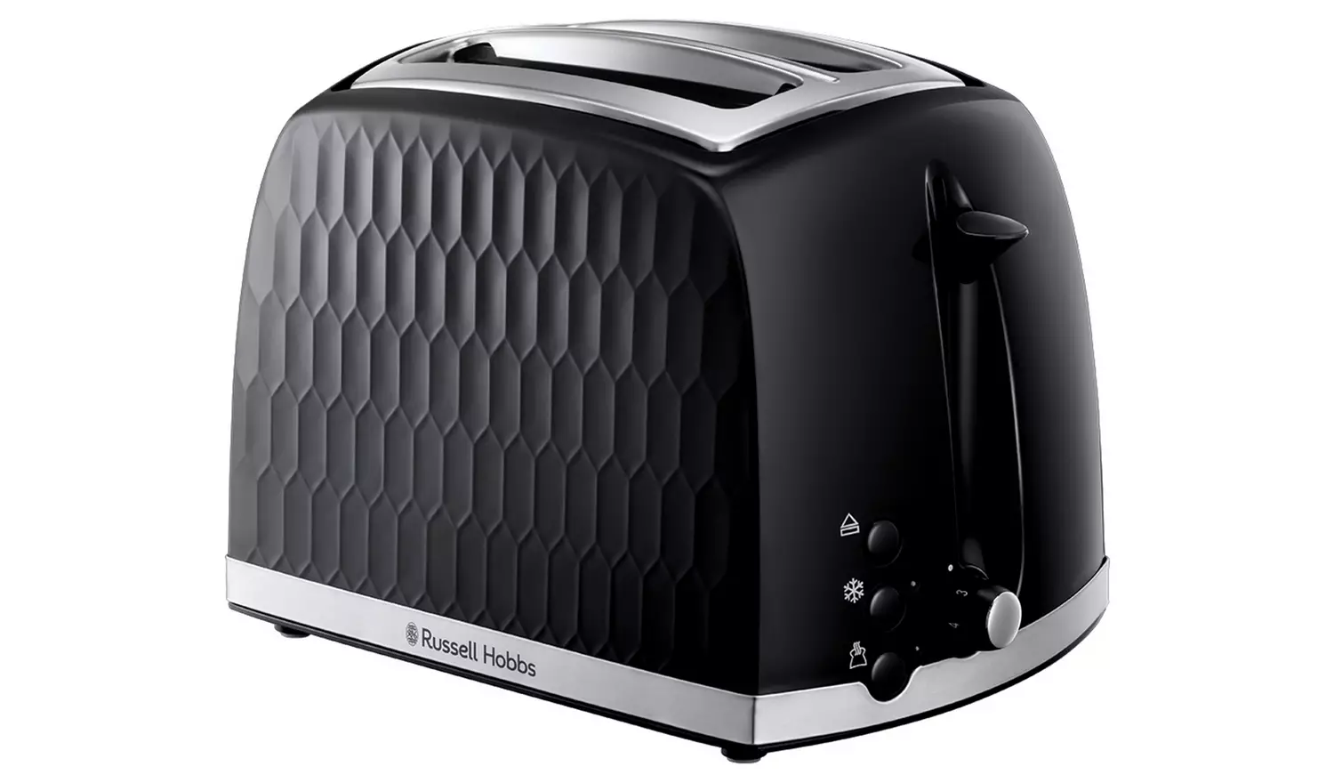 Russell Hobbs Honeycomb 2 Slice Toaster - Black | 26061/RH - Image 2