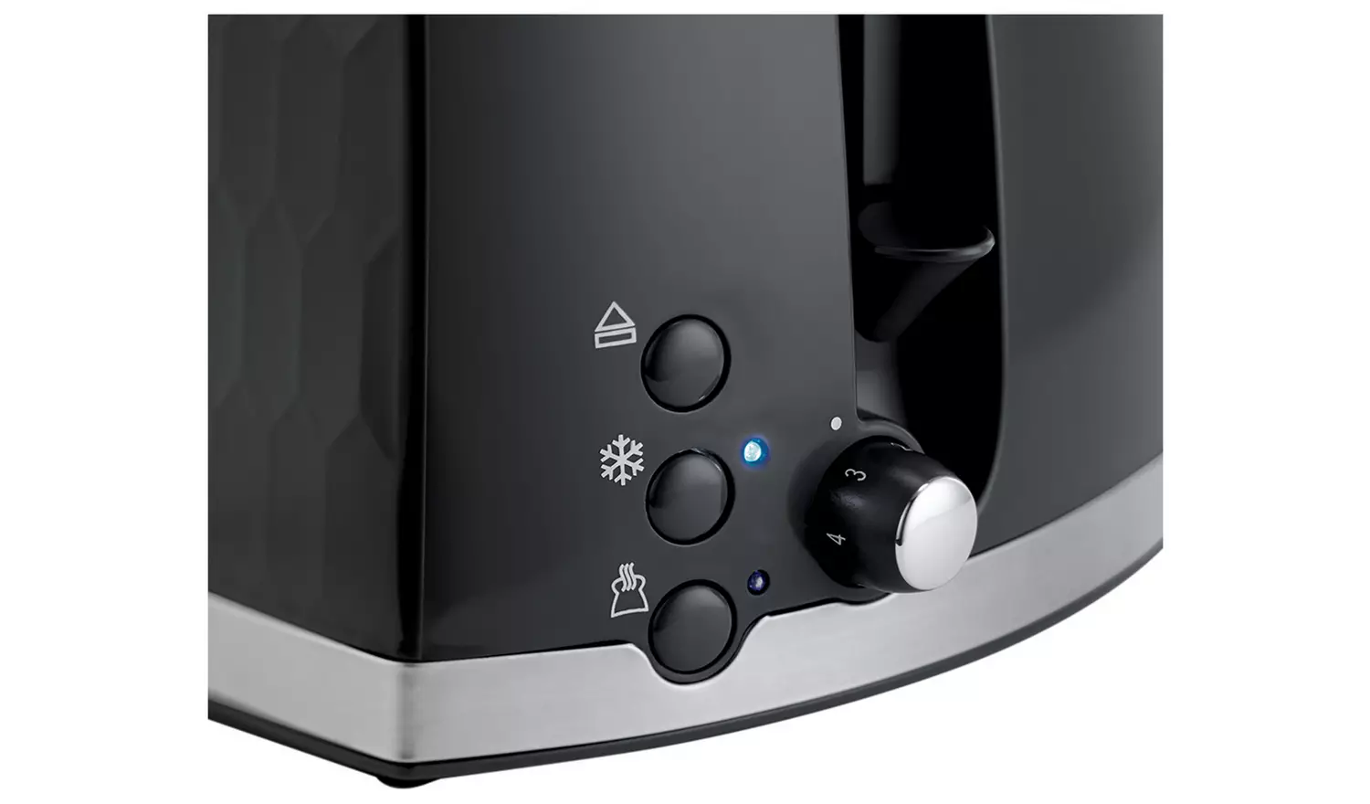 Russell Hobbs Honeycomb 2 Slice Toaster - Black | 26061/RH - Image 4