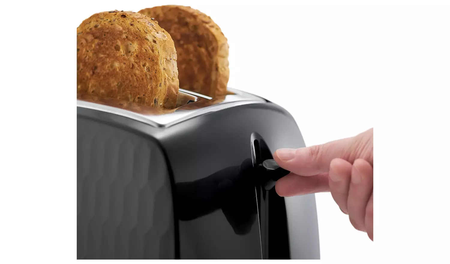 Russell Hobbs Honeycomb 2 Slice Toaster - Black | 26061/RH - Image 6