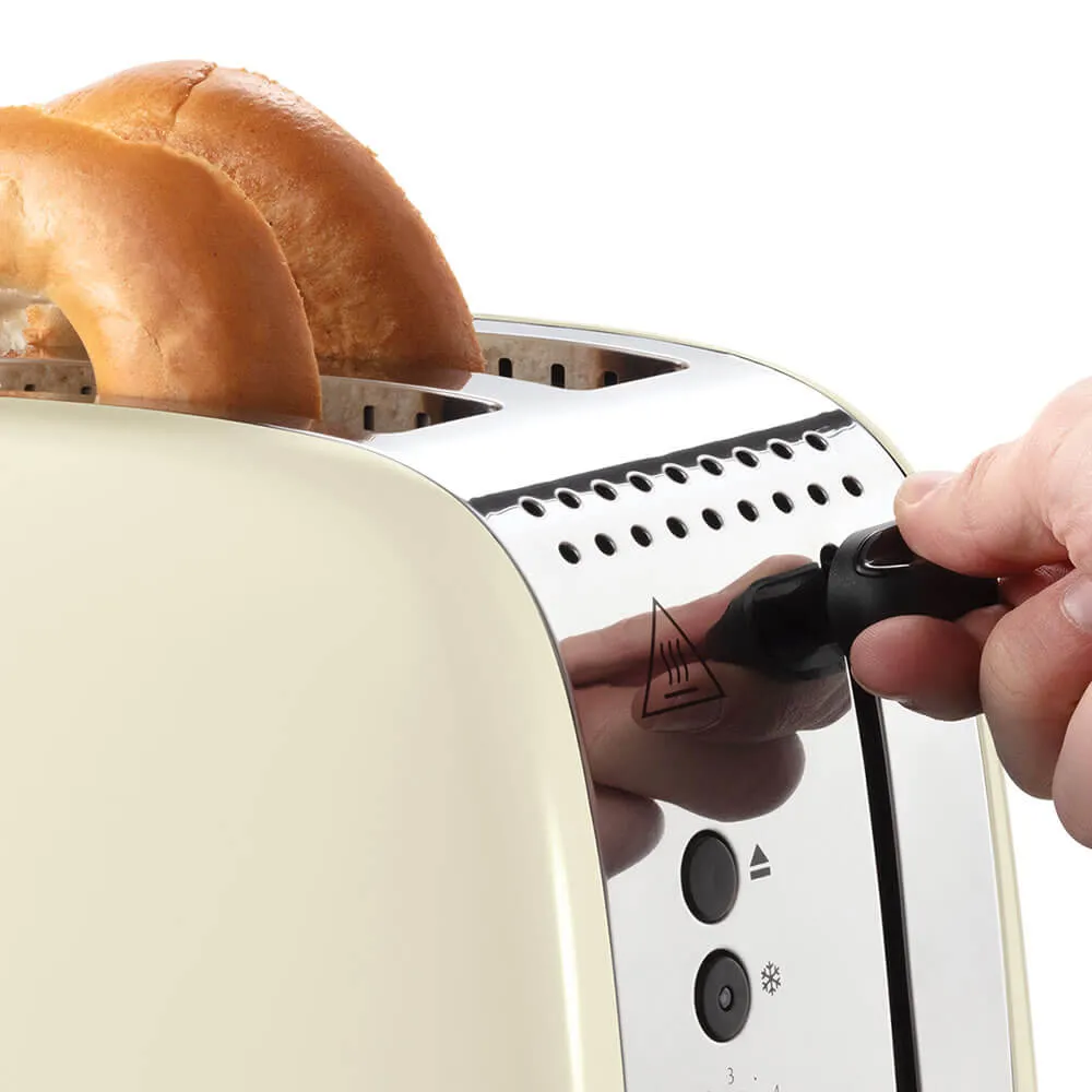 Russel Hobbs 2 Slice Toaster - Cream / Stainless Steel | 26551 - Image 3