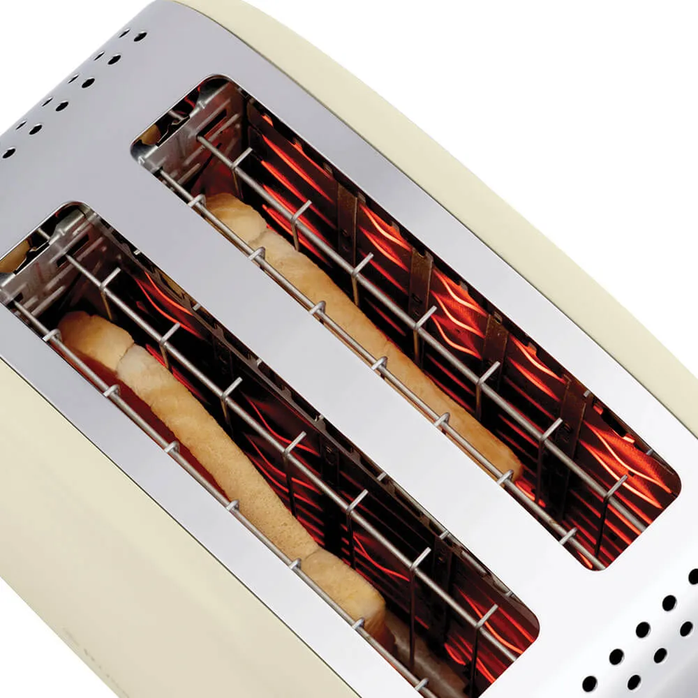 Russel Hobbs 2 Slice Toaster - Cream / Stainless Steel | 26551 - Image 4
