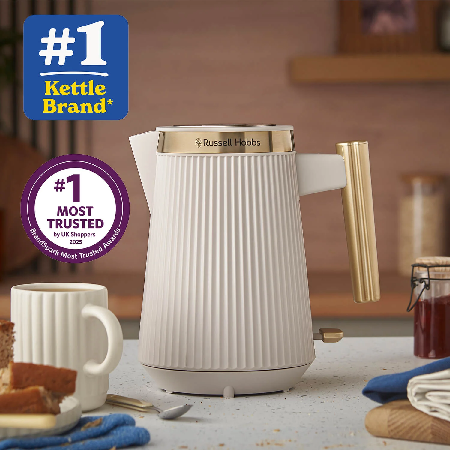 Russell Hobbs Brontë Jug Kettle - Stone | 26751 - Image 2