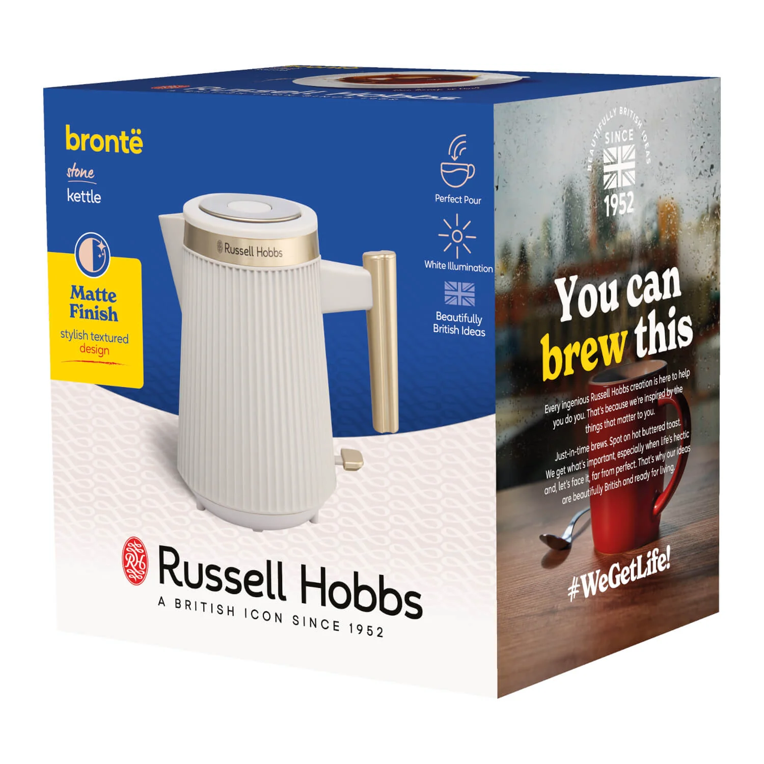 Russell Hobbs Brontë Jug Kettle - Stone | 26751 - Image 7