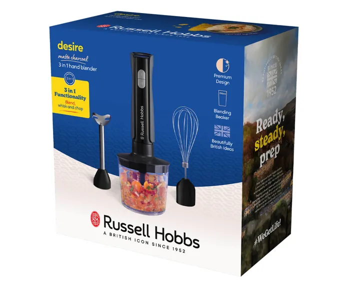 Russell Hobbs Desire 3in1 Hand Blender - Charcoal | 27141 - Image 9