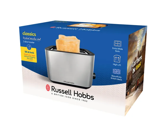 Russell Hobbs Heaton 2 Slice Toaster - Stainless Steel | 27390/RH - Image 9