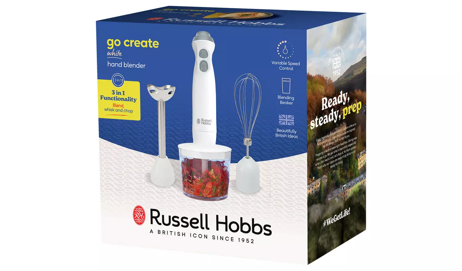 Russell Hobbs Go Create 3-in-1 Electric Hand Blender | 27560 - Image 7
