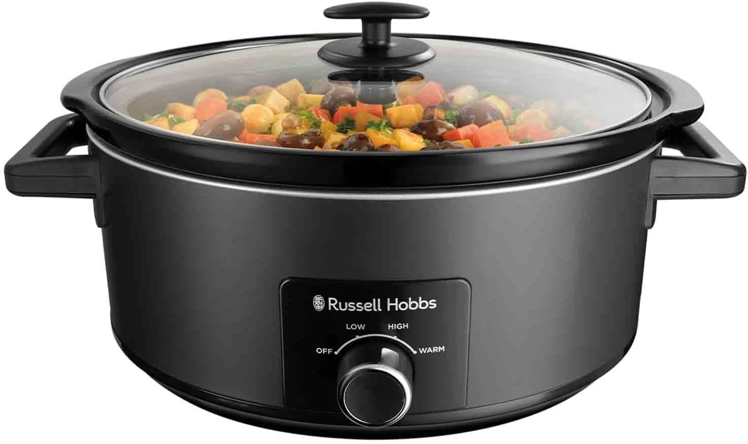 Russell Hobbs 7L Matte Black Slow Cooker - Black | 27720 - Image 2