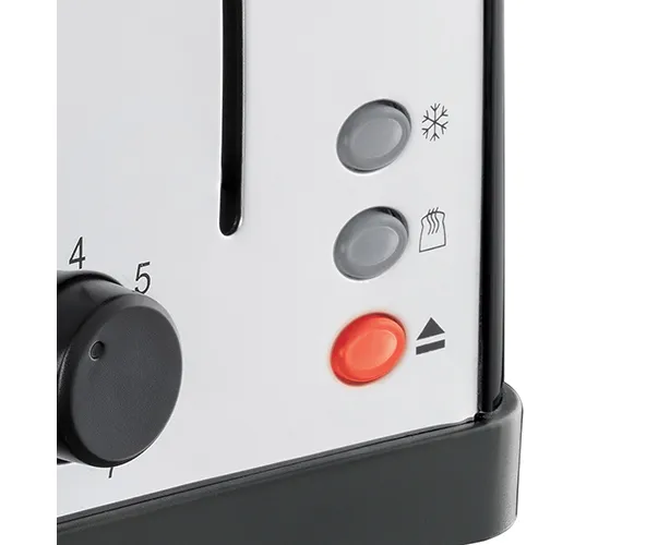 RUSSELL HOBBS Stainless Steel Black 4 Slice Toaster | 28360 - Image 6