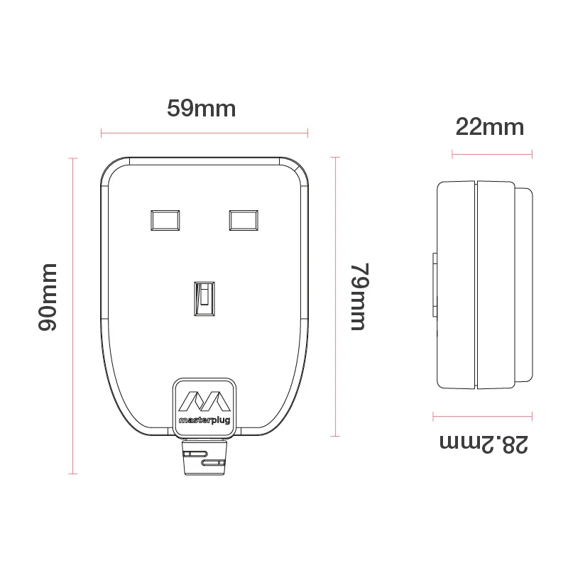 MASTERPLUG Extension Lead 1 Way 5M 13AMP | 30102 - Image 6