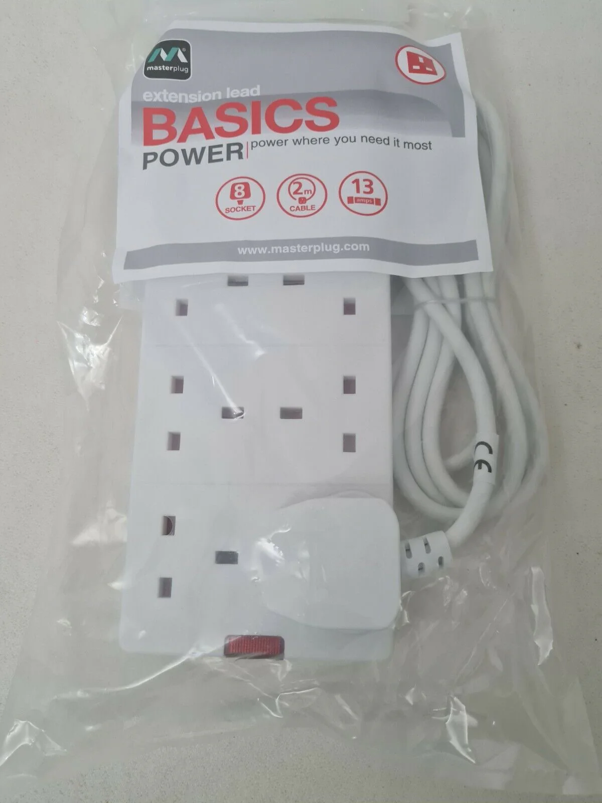 MASTERPLUG Extension Lead 8 Socket 2M 13AMP || 30103 - Image 4