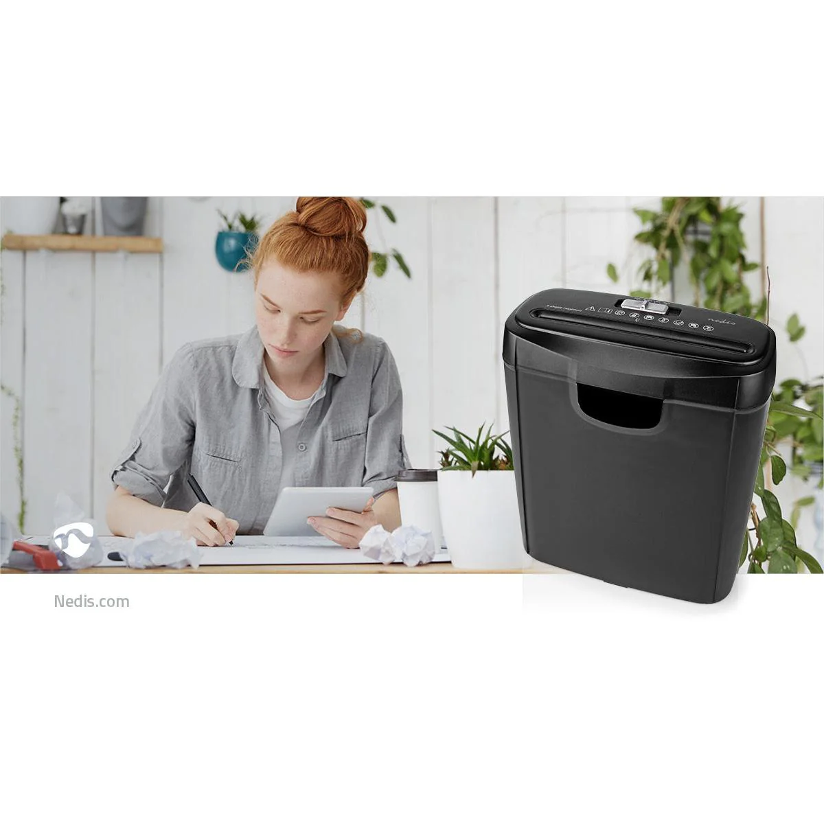 Nedis A4 6 Sheet 12L Paper Shredder | 329472 - Image 16