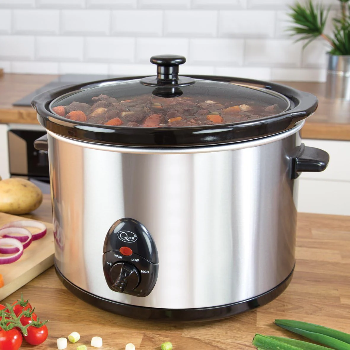 Quest Stainless Steel 5 Ltr Slow Cooker - 320W | 35280 - Image 5