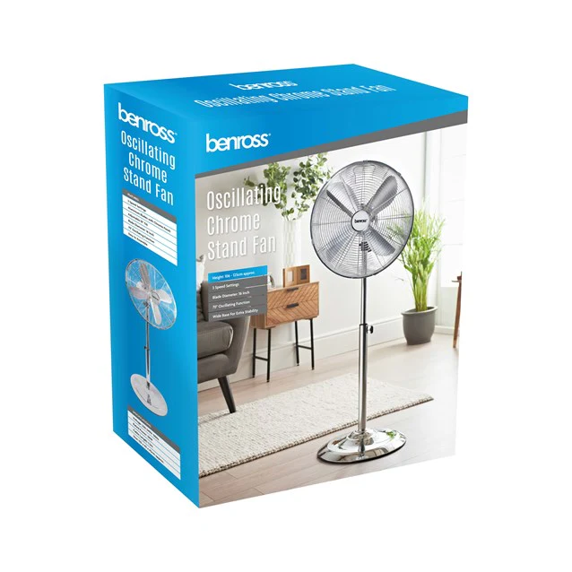 Benross 16" Chrome Stand Fan | 42319 - Image 6