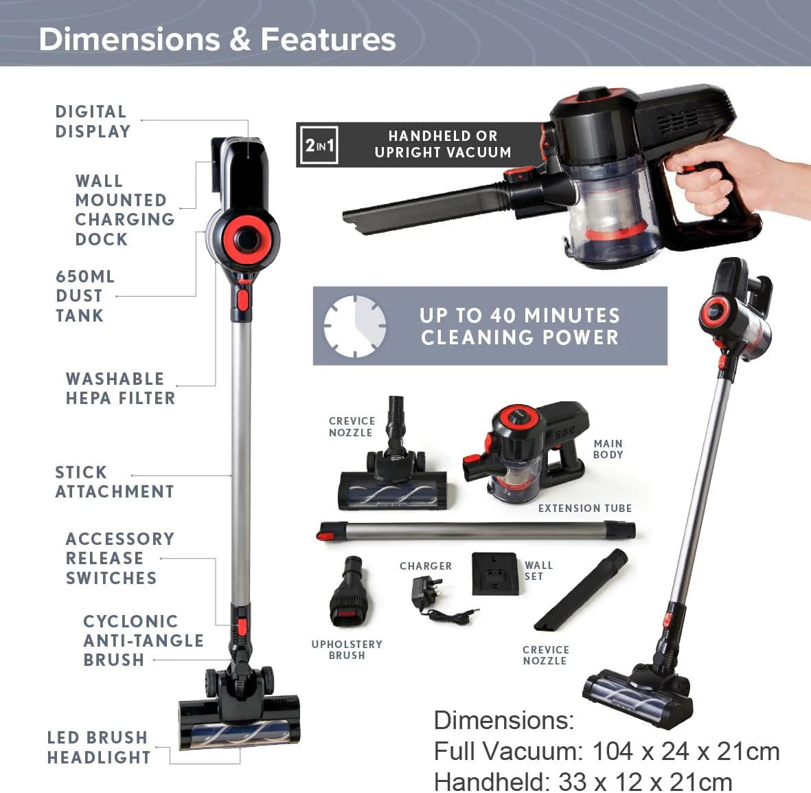 Quest Lightweight Cordless Vacuum | 43579 - Image 9