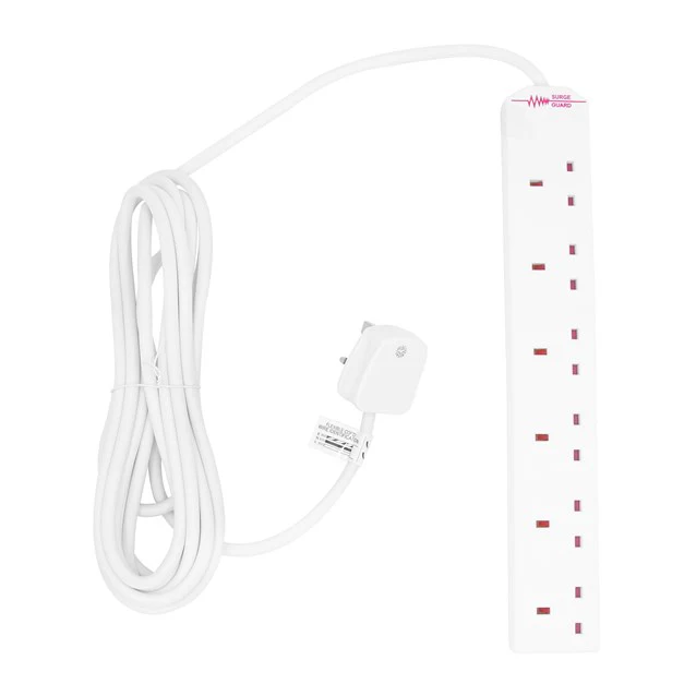 BENROSS 6WAY 2M 13A EXTENSION LEAD 45230 - Image 2