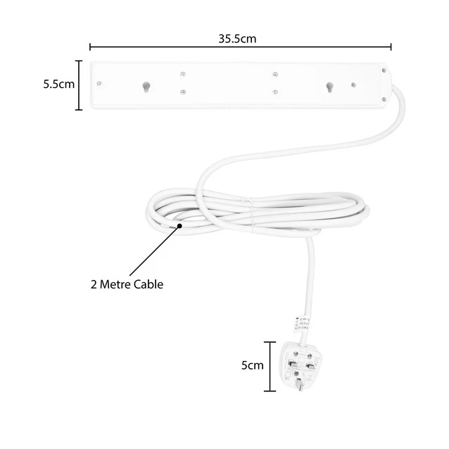 BENROSS 6WAY 2M 13A EXTENSION LEAD 45230 - Image 4