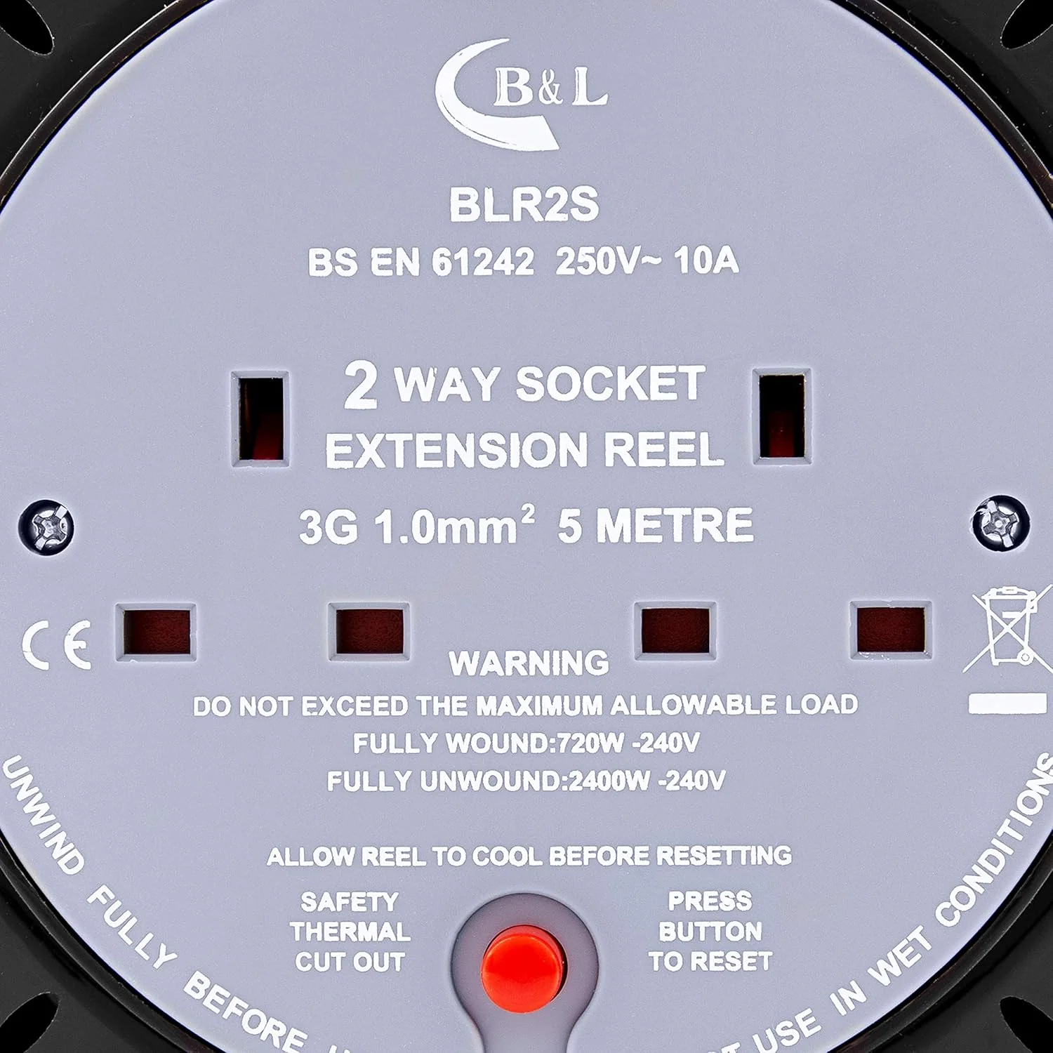 BENROSS 2 Way 5M Cable Reel - 10A | 45630 - Image 7