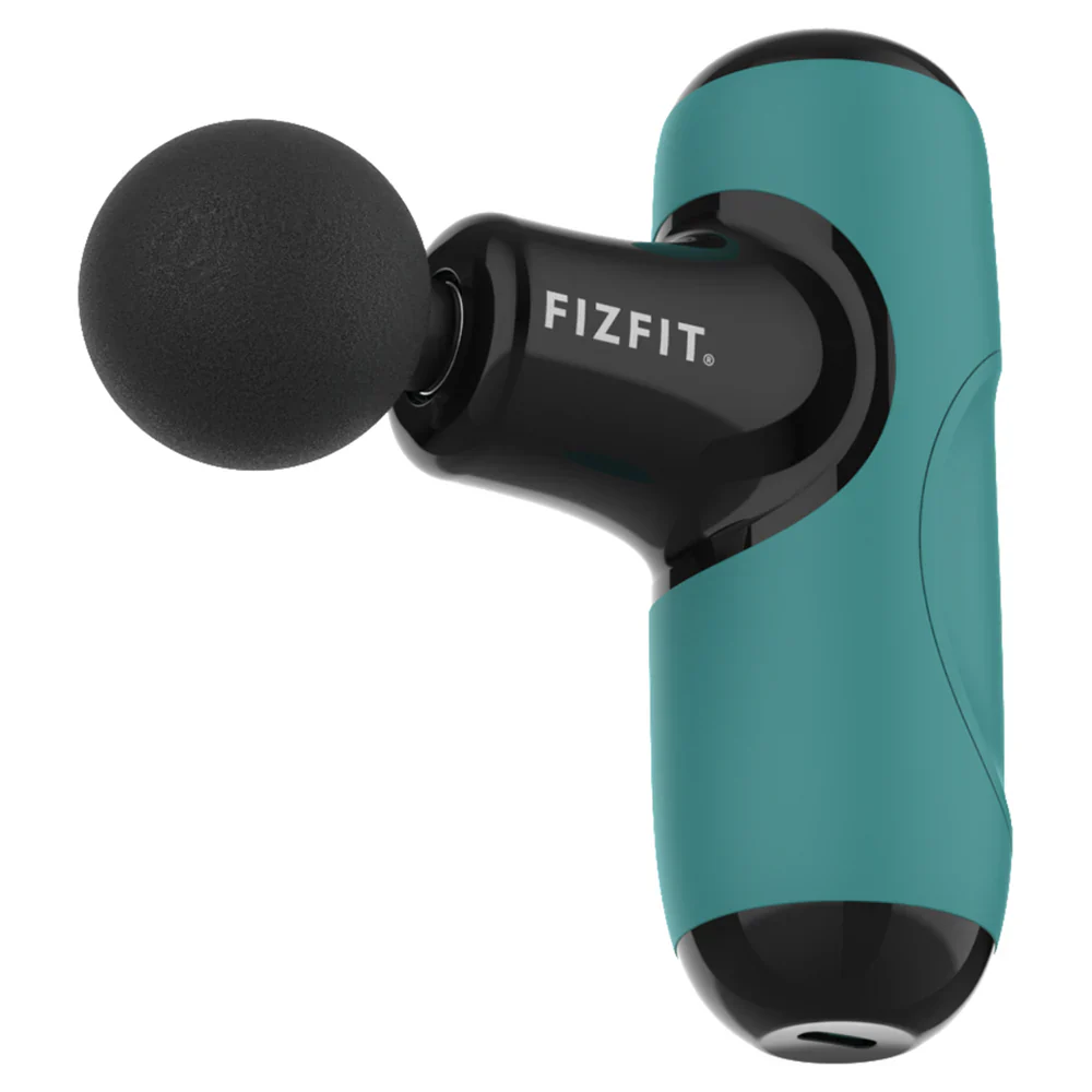*OPEN BOX* Fizfit Massage Gun Mini - Turquoise Green & Black || 490254 - Image 2