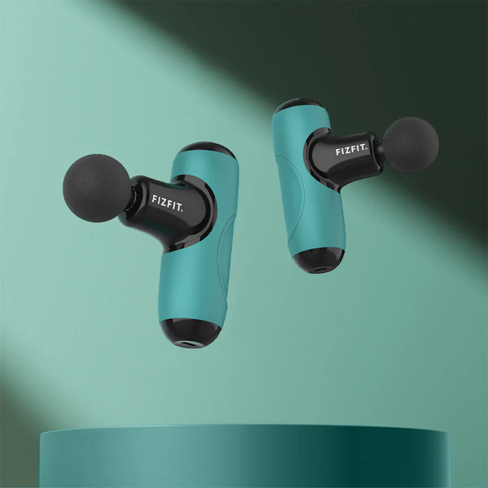 *OPEN BOX* Fizfit Massage Gun Mini - Turquoise Green & Black || 490254 - Image 3