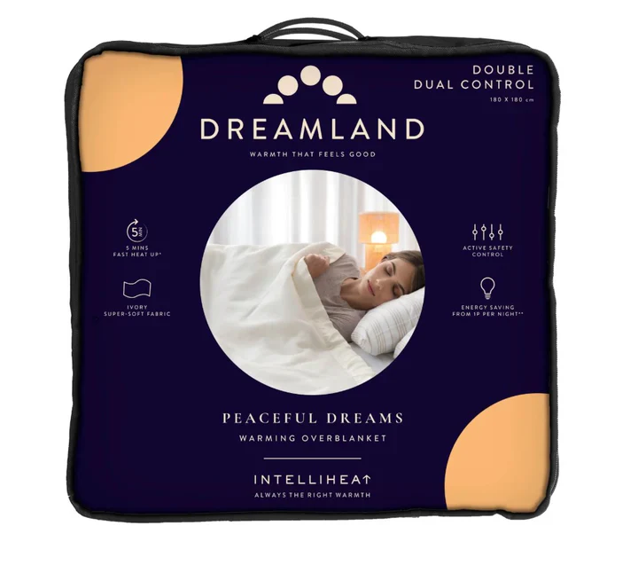 *OPEN BOX* Dreamland Peaceful Dreams Double Dual Control Overblanket | 16925 - Image 2