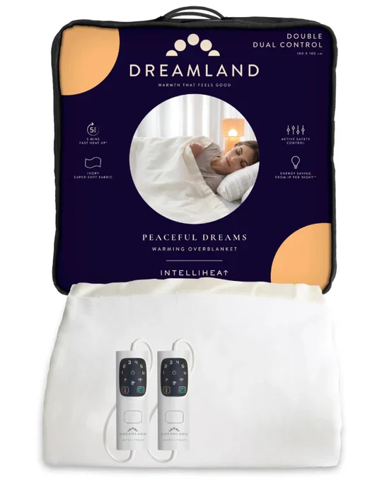 *OPEN BOX* Dreamland Peaceful Dreams Double Dual Control Overblanket | 16925 - Image 3