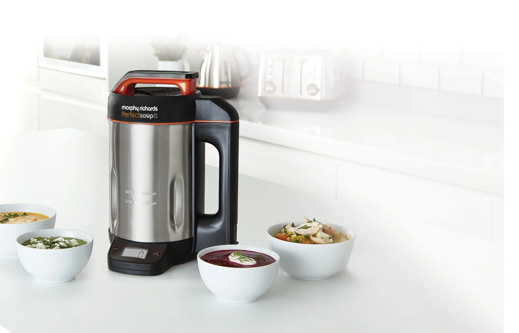 Morphy Richards Perfect Soup Maker 1.6L Integrated Digit - Stainless Steel | 501025 - Image 12