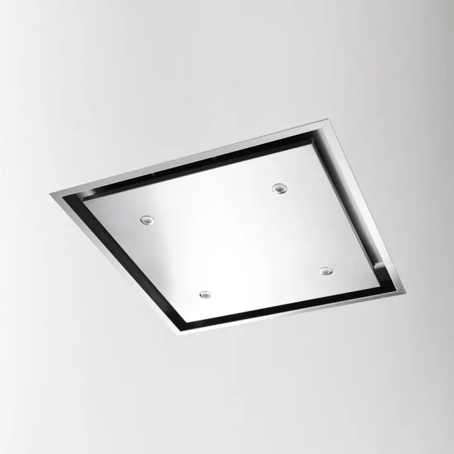 LUXAIR 60cm x 60cm Premium Ceiling Cooker Hood with Wall Mounted External Motor in Stainless Steel || LA-60-ANZI-EXT-SS