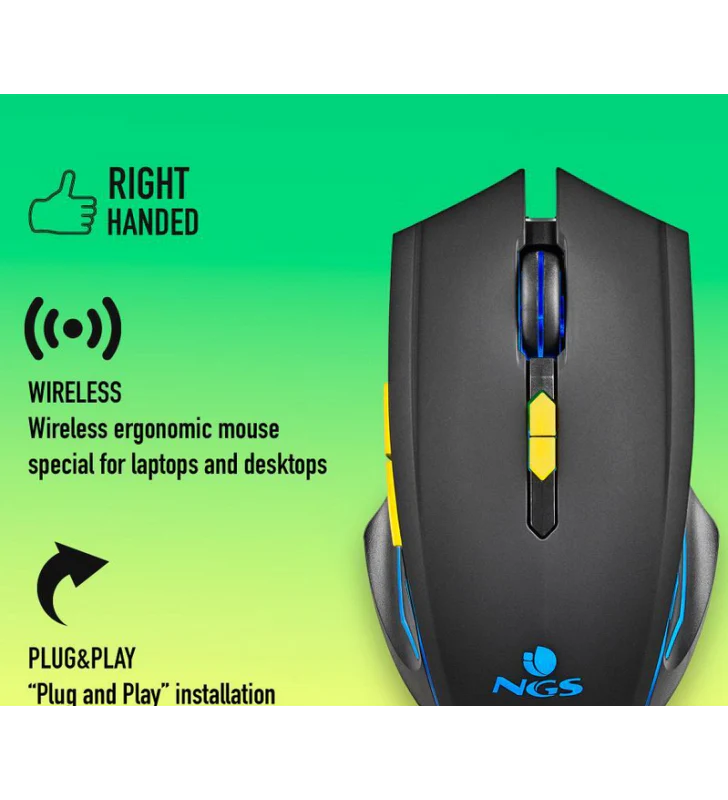 *OPEN BOX* NGS Wireless Gaming Mouse with RGB | 621754 - Image 2
