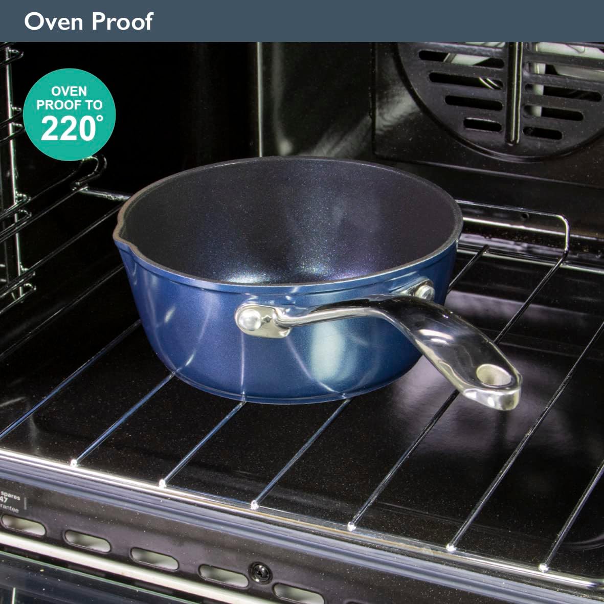 Blackmoor Blue Pro 5 16cm Milk Pan | 67449 - Image 3