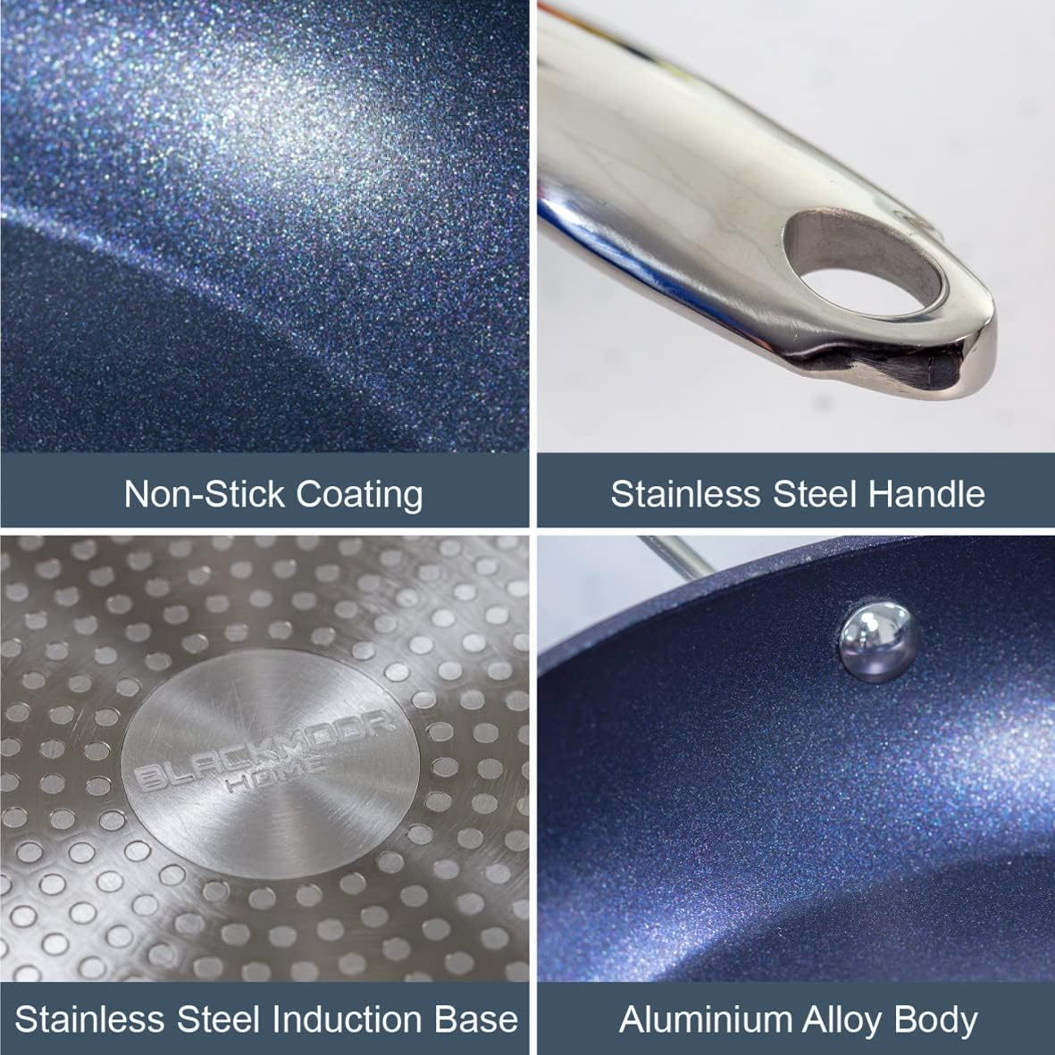 Blackmoor Blue Pro 5 16cm Milk Pan | 67449 - Image 5