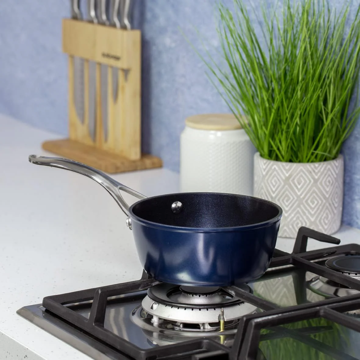 Blackmoor Blue Pro 5 16cm Milk Pan | 67449 - Image 8