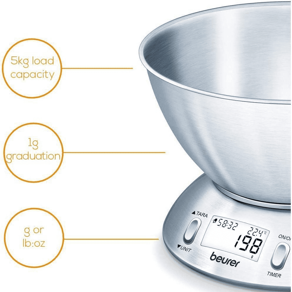Beurer KS54 Kitchen Scales With Bowl | 708.40 - Image 3
