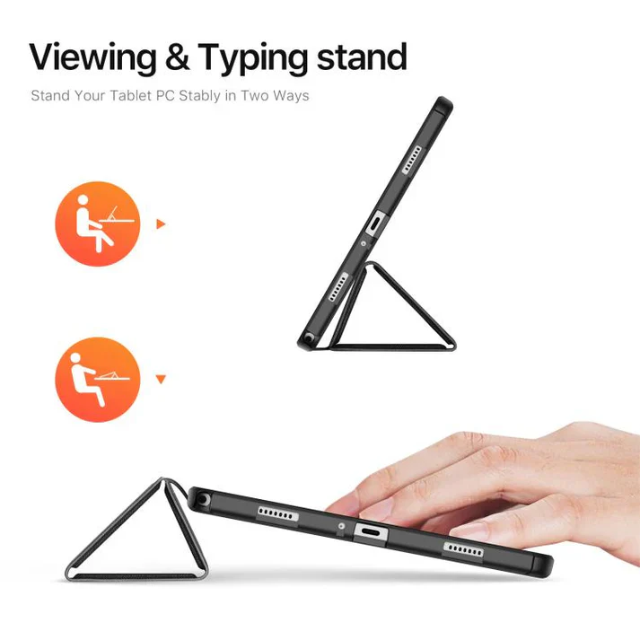 Samsung Galaxy Tab A11+ / A9+ Magnetic Flip Leather Tablet Case - Black | 734979 - Image 3