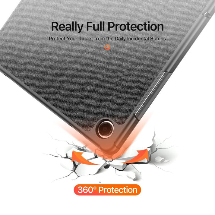 Samsung Galaxy Tab A11+ / A9+ Magnetic Flip Leather Tablet Case - Black | 734979 - Image 9