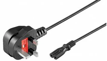 GOOBAY Figure 8 Mains Power Lead 1.8m - Black | 93959 - Image 2