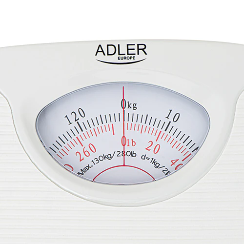 Adler Mechanical Bathroom Scale KGS/LBS - White | ADLAD8151W - Image 3