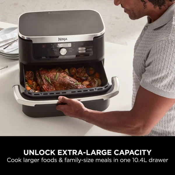 Ninja Foodi FlexDrawer 10.4L Air Fryer - Black | AF500UK - Image 11