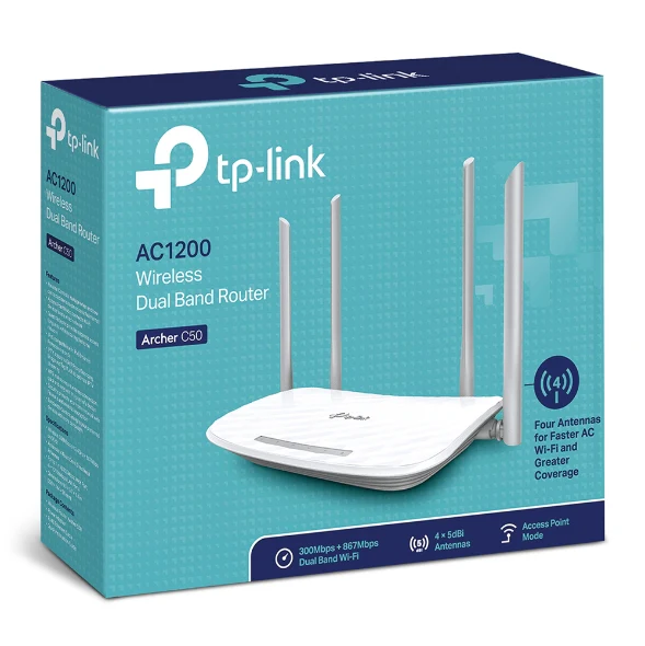 tp-link ARCHER c50 wirelless dual band router AC12 | ARCHER C50 - Image 4