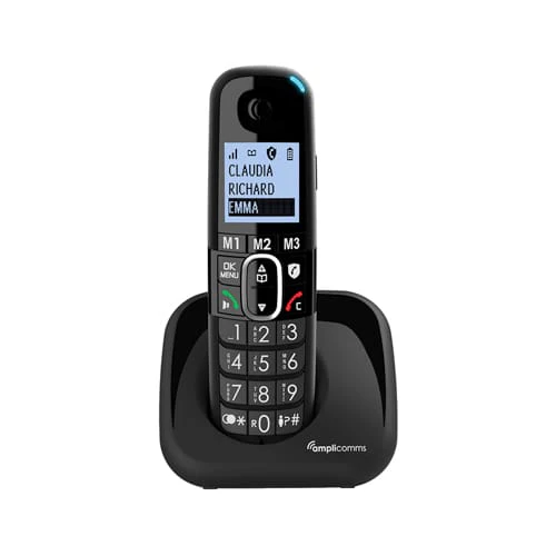 Amplicomms Big Button Cordless Home Phone - Black | ATL1423440
