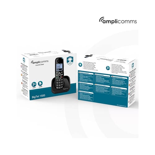 Amplicomms Big Button Cordless Home Phone - Black | ATL1423440 - Image 4